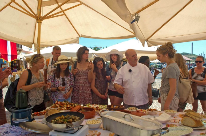 Cooking Demo in Marsaxlokk Village